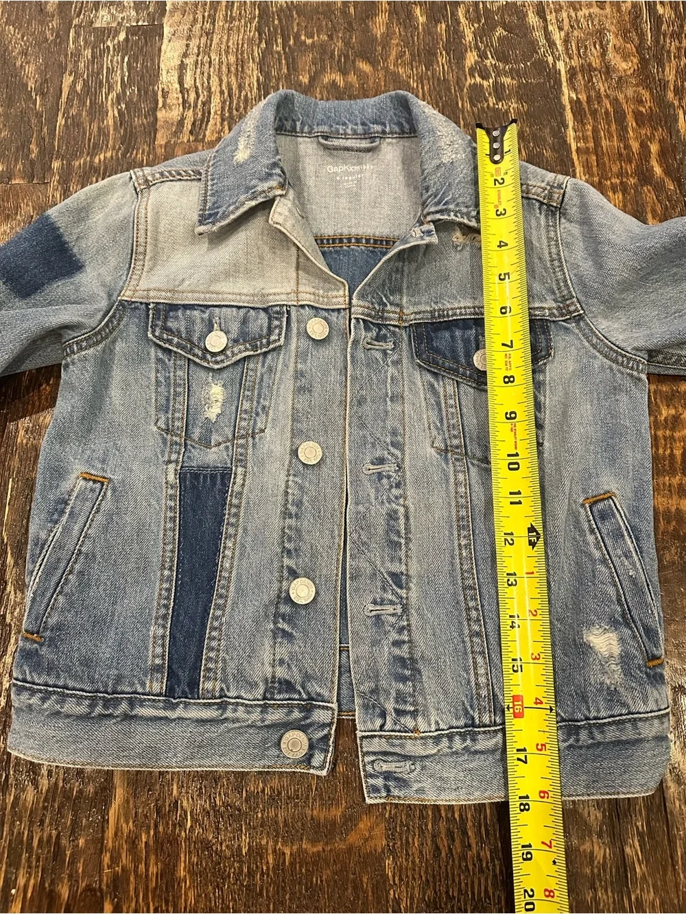 GAP Light Blue Distressed Denim Jacket for Kids